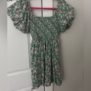 NWOT Green Floral Dress